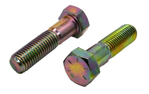 F-43774-Y 3/4-10 X 4 ZINC/YELLOW HEX HEAD BOLT GRADE 8