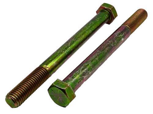 3/4-10 X 7-1/2 ZINC/YELLOW HEX HEAD BOLT GRADE 8