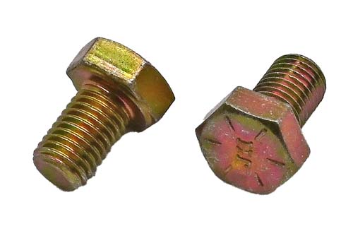 5/16-24 X 1/2 ZINC/YELLOW HEX HEAD BOLT GRADE 8