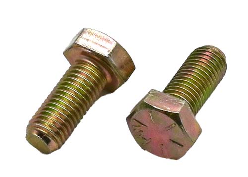 5/16-24 X 3/4 ZINC/YELLOW HEX HEAD BOLT GRADE 8