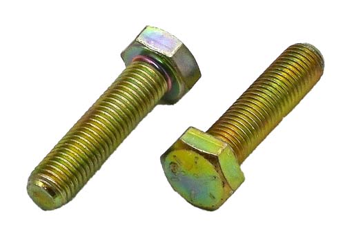5/16-24 X 1-1/4 ZINC/YELLOW HEX HEAD BOLT GRADE 8