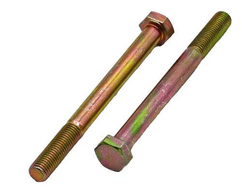 5/16-24 X 3-1/2 ZINC/YELLOW HEX HEAD BOLT GRADE 8