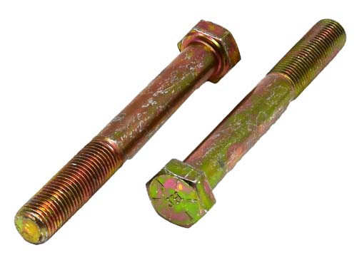 3/8-24 X 3 ZINC/YELLOW HEX HEAD BOLT GRADE 8