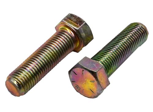 7/16-20 X 1-1/2 ZINC/YELLOW HEX HEAD BOLT GRADE 8