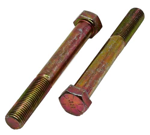7/16-20 X 3-1/2 ZINC/YELLOW HEX HEAD BOLT GRADE 8