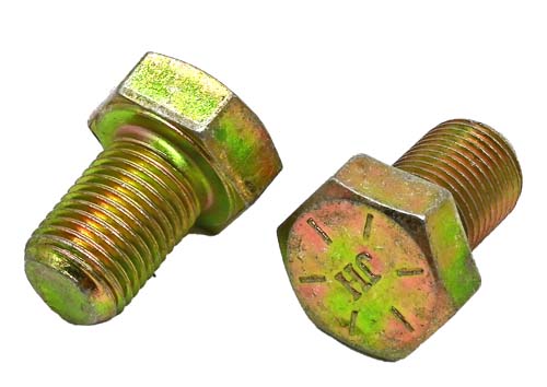 1/2-20 X 3/4 ZINC/YELLOW HEX HEAD BOLT GRADE 8
