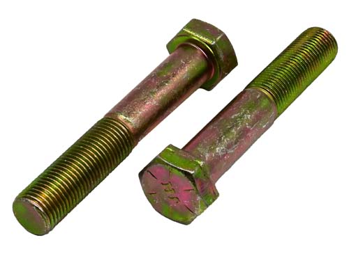 1/2-20 X 3 ZINC/YELLOW HEX HEAD BOLT GRADE 8