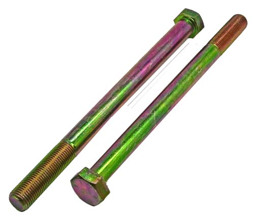 1/2-20 X 7 ZINC/YELLOW HEX HEAD BOLT GRADE 8