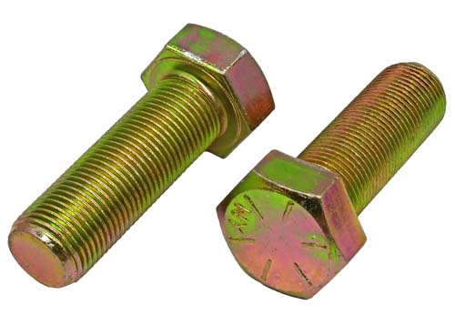 3/4-16 X 2-1/4 ZINC/YELLOW HEX HEAD BOLT GRADE 8