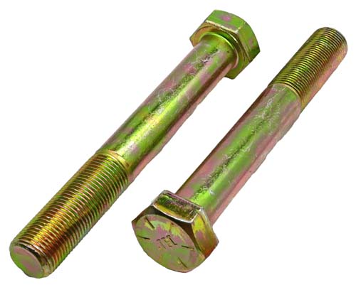 3/4-16 X 5 ZINC/YELLOW HEX HEAD BOLT GRADE 8