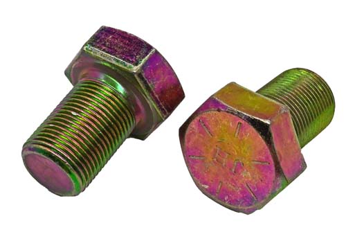 7/8-14 X 10 ZINC/YELLOW HEX HEAD BOLT GRADE 8