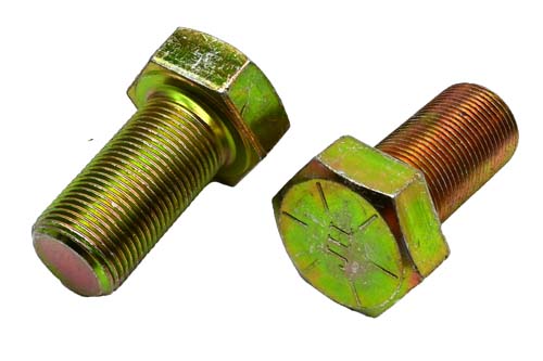 1-14 X 2 ZINC/YELLOW HEX HEAD BOLT GRADE 8