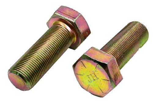 1-14 X 2-3/4 ZINC/YELLOW HEX HEAD BOLT GRADE 8