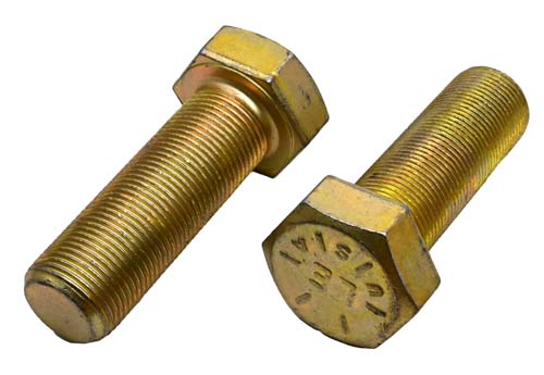 1-14 X 3 ZINC/YELLOW HEX HEAD BOLT GRADE 8