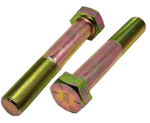 1-14 X 6 ZINC/YELLOW HEX HEAD BOLT GRADE 8