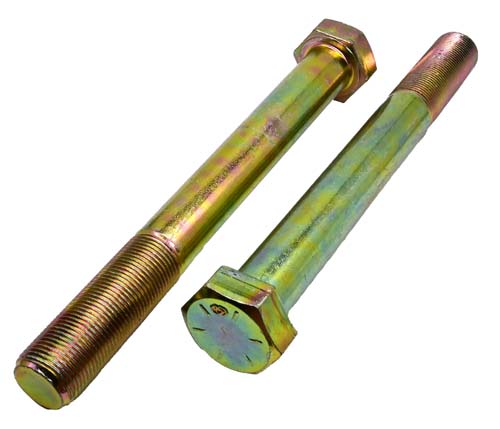 1-14 X 8-1/2 ZINC/YELLOW HEX HEAD BOLT GRADE 8