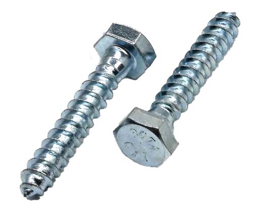 F-44502 1/4 X 1-1/2 ZINC PLATED HEX HEAD LAG SCREW