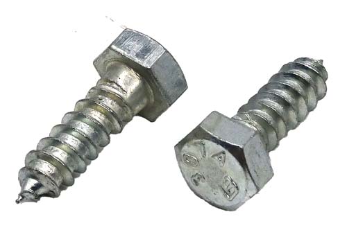 5/16 X 1 ZINC PLATED HEX HEAD LAG SCREW