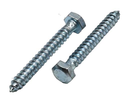 F-44526 5/16 X 2-1/2 ZINC PLATED HEX HEAD LAG SCREW