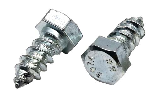 3/8 X 1 ZINC PLATED HEX HEAD LAG SCREW