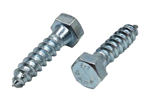 F-44548 3/8 X 3 ZINC PLATED HEX HEAD LAG SCREW