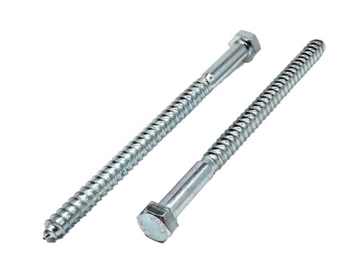 F-44556 3/8 X 7 ZINC PLATED HEX HEAD LAG SCREW