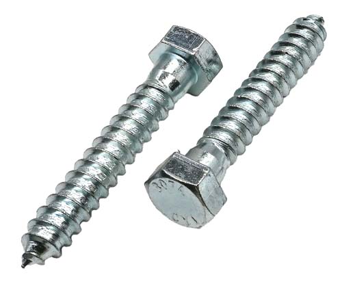 F-44564 1/2 X 2-1/2 ZINC PLATED HEX HEAD LAG SCREW