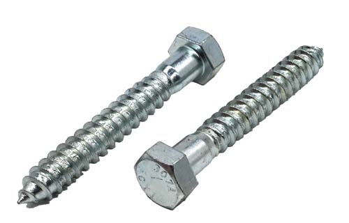 F-44566 1/2 X 3-1/2 ZINC PLATED HEX HEAD LAG SCREW