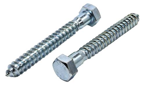 F-44567 1/2 X 4 ZINC PLATED HEX HEAD LAG SCREW