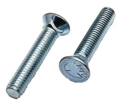 3/8-16 X 2 ZINC PLATED PLOW BOLT GRADE 5