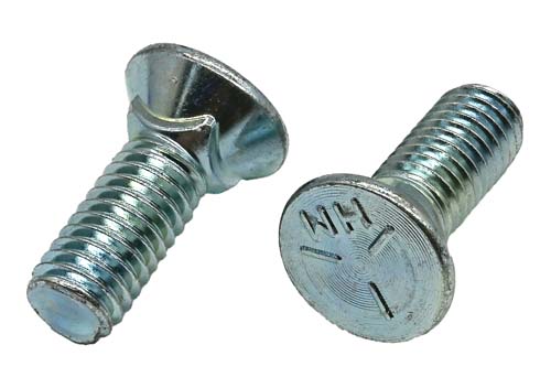 F-44661 7/16-14 X 1-1/4 ZINC PLATED PLOW BOLT GRADE 5