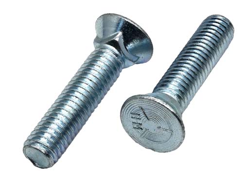 F-44664 7/16-14 X 2 ZINC PLATED PLOW BOLT GRADE 5