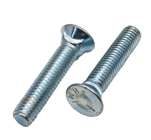 F-44665 7/16-14 X 2-1/4 ZINC PLATED PLOW BOLT GRADE 5