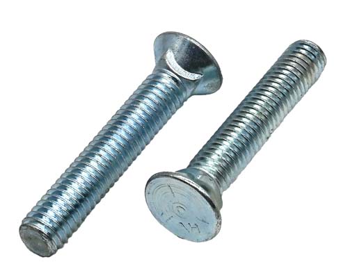 F-44666 7/16-14 X 2-1/2 ZINC PLATED PLOW BOLT GRADE 5