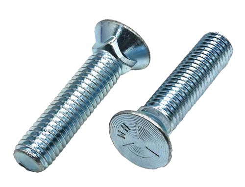 1/2-13 X 2 ZINC PLATED PLOW BOLT GRADE 5