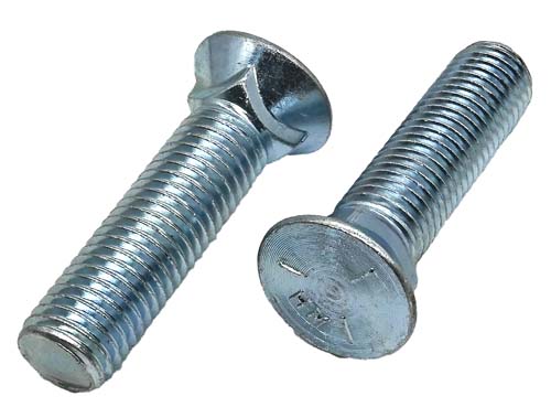 3/4-10 X 2 ZINC PLATED PLOW BOLT GRADE 5