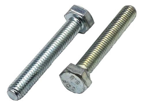 M8-1.25 X 40MM ZINC PLATED HEX HEAD TAP BOLT (FT) GRADE 8.8