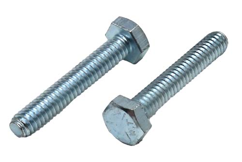 1/4-20 X 1-1/2 ZINC PLATED FULL THREAD HEX HEAD TAP BOLT GRADE 5