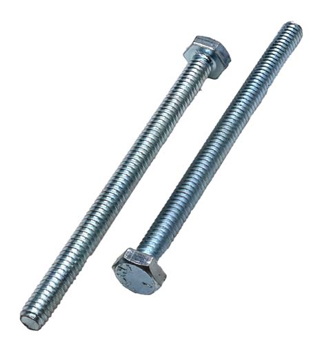 1/4-20 X 3-1/2 ZINC PLATED FULL THREAD HEX HEAD TAP BOLT GRADE 5