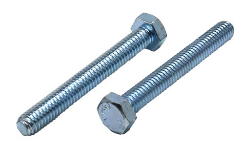 5/16-18 X 2-1/2 ZINC PLATED FULL THREAD HEX HEAD TAP BOLT GRADE 5