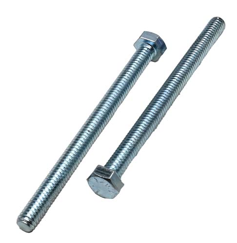 5/16-18 X 4-1/2 ZINC PLATED FULL THREAD HEX HEAD TAP BOLT GRADE 5