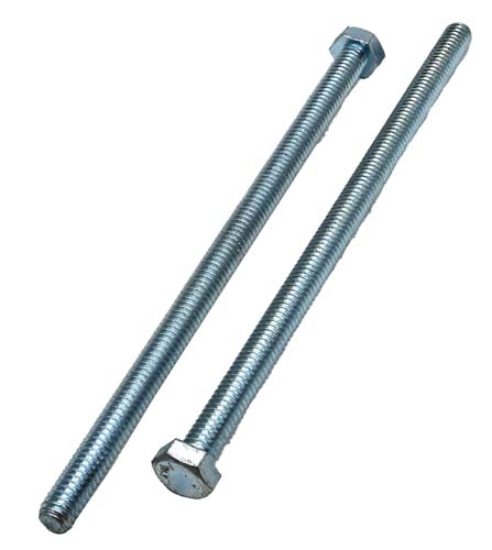 5/16-18 X 6 ZINC PLATED FULL THREAD HEX HEAD TAP BOLT GRADE 5