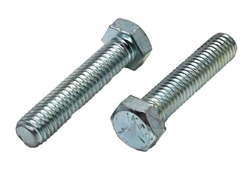 3/8-16 X 1-1/2 ZINC PLATED FULL THREAD HEX HEAD TAP BOLT GRADE 5