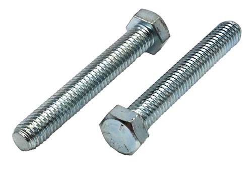 3/8-16 X 2-1/2 ZINC PLATED FULL THREAD HEX HEAD TAP BOLT GRADE 5