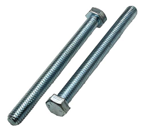 3/8-16 X 4 ZINC PLATED FULL THREAD HEX HEAD TAP BOLT GRADE 5