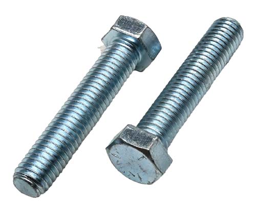 1/2-13 X 2-1/2 ZINC PLATED FULL THREAD HEX HEAD TAP BOLT GRADE 5