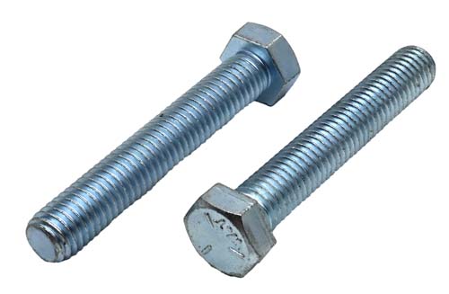 1/2-13 X 3 ZINC PLATED FULL THREAD HEX HEAD TAP BOLT GRADE 5