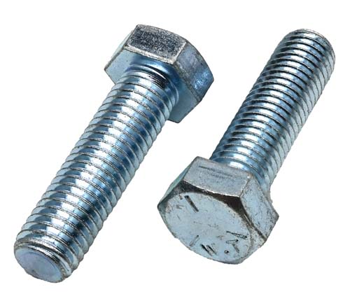 5/8-11 X 2-1/4 ZINC PLATED FULL THREAD HEX HEAD TAP BOLT GRADE 5