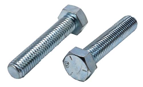 5/8-11 X 3 ZINC PLATED FULL THREAD HEX HEAD TAP BOLT GRADE 5