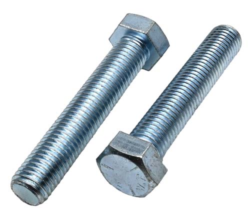 3/4-10 X 4 ZINC PLATED FULL THREAD HEX HEAD TAP BOLT GRADE 5